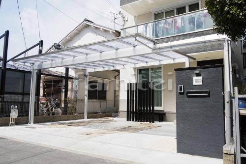 最新 シンプルモダン外構