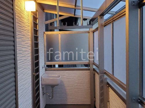 バルコニー屋根施工例