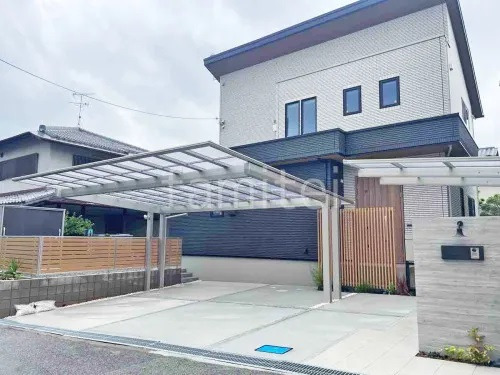 シンプルオープン外構の施工例 シンプルオープン外構の施工例