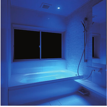 浴槽を照らすブルーライトでリラックス入浴 外構 庭 リフォーム エクステリア情報