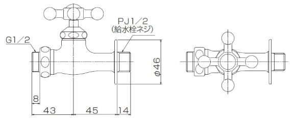 蛇口 サイズ図面